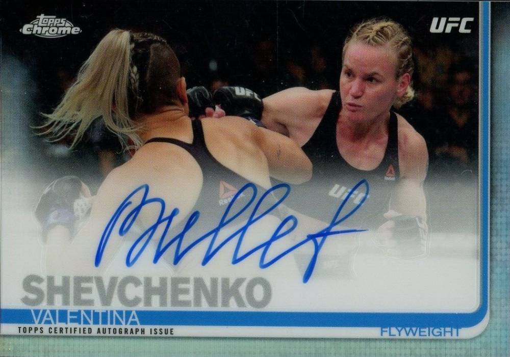 2019 Topps UFC Chrome Fighter Autograph Valentina Shevchenko #FAVS Other Sports Card