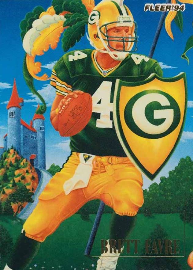 1994 Fleer Pro Visions Brett Favre #4 Football Card