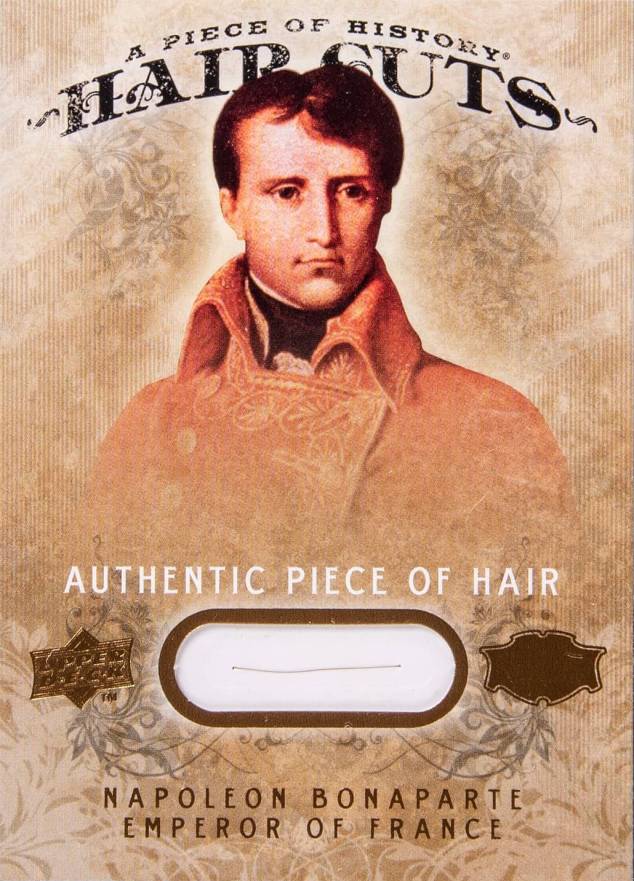 2008 Upper Deck Piece of History Hair Cuts Napoleon Bonaparte #NB Non-Sports Card