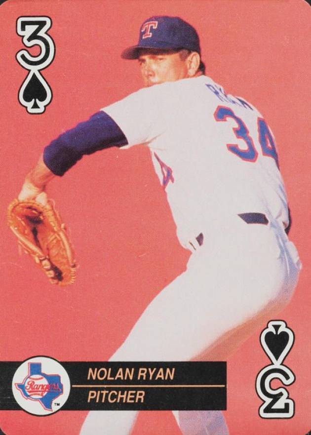 1992 U.S. Playing Card Aces Nolan Ryan # Baseball Card