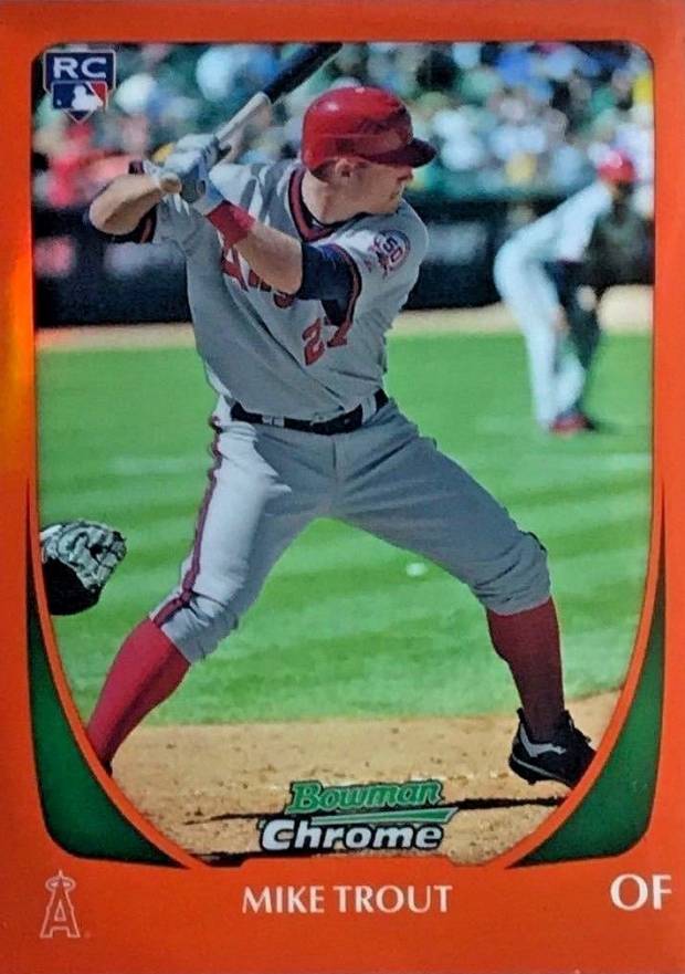 2011 Bowman Chrome Draft Mike Trout #101 Baseball Card