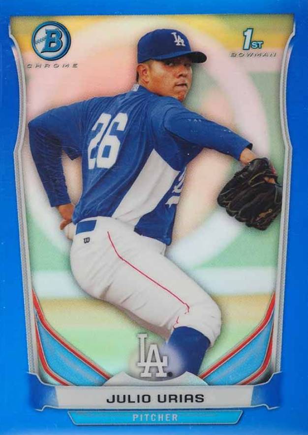 2014 Bowman Prospects  Julio Urias #BCP6 Baseball Card