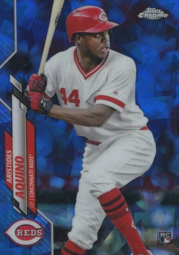 2020 Topps Chrome Sapphire Edition Aristides Aquino #20 Baseball Card