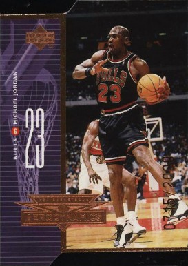 1998 Upper Deck Aerodynamics Michael Jordan #A1 Basketball Card