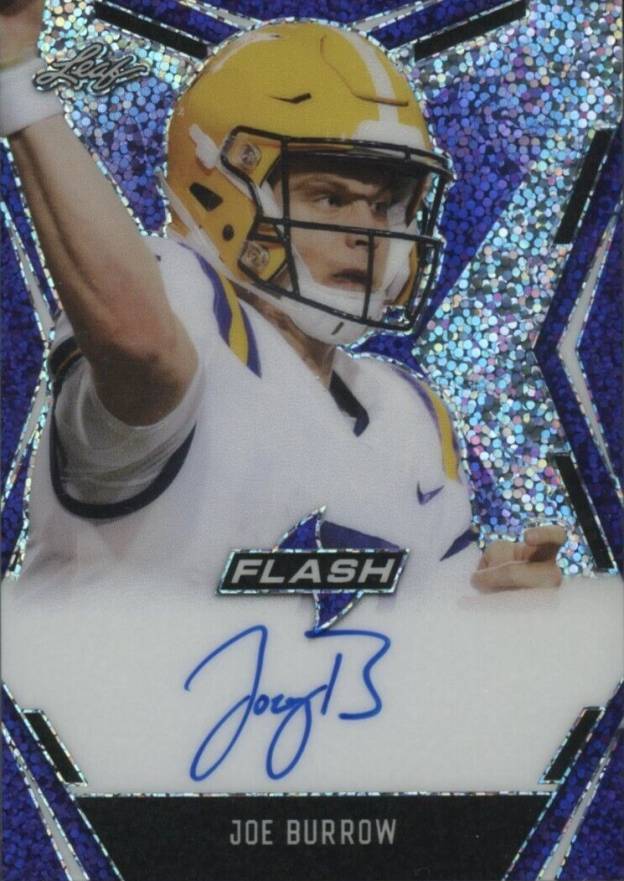 2020 Leaf Flash Autograph Portrait Joe Burrow #PAJB1 Football Card