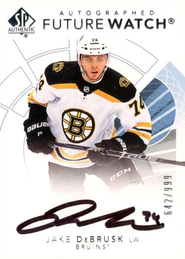 2017 SP Authentic  Jake DeBrusk #155 Hockey Card