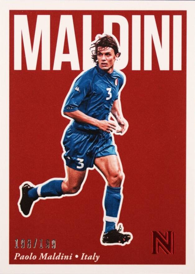 2017 Panini Nobility Paolo Maldini #57 Soccer Card