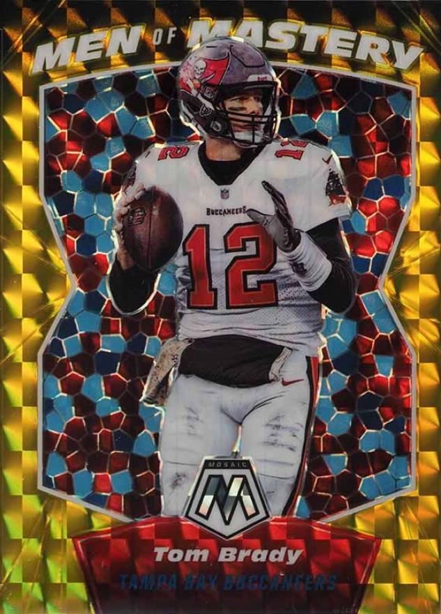 2020 Panini Mosaic Men of Mastery Tom Brady #MM1 Football Card