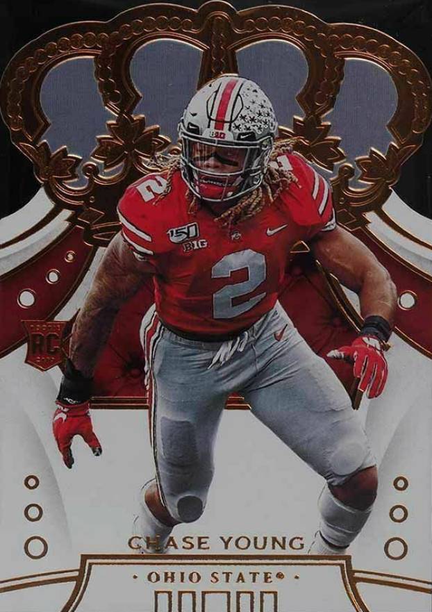 2020 Panini Chronicles Draft Picks Crown Royale Chase Young #2 Football Card