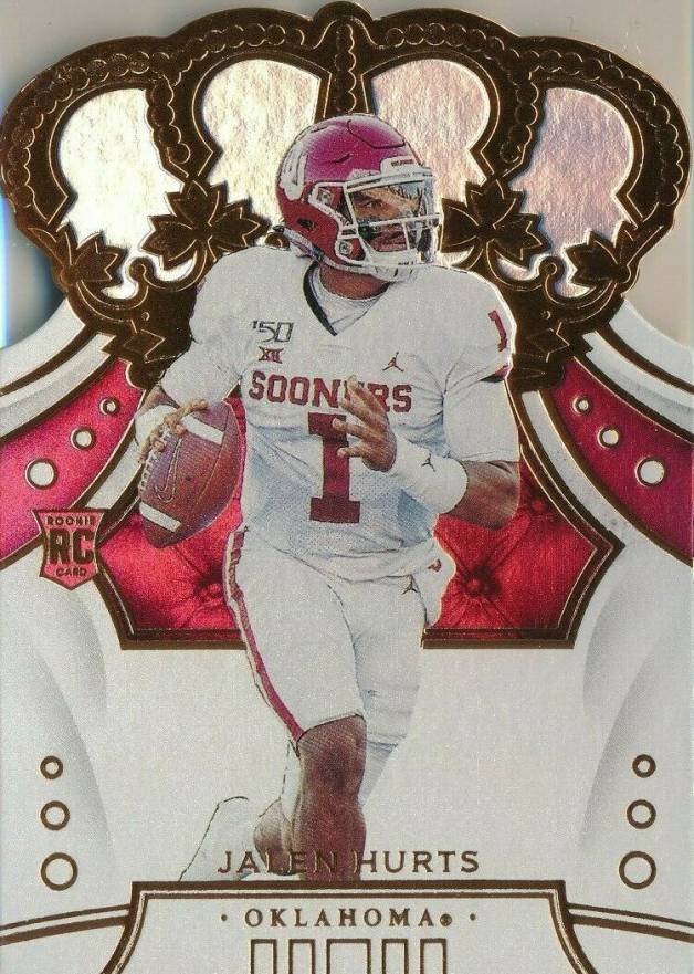 2020 Panini Chronicles Draft Picks Crown Royale Jalen Hurts #53 Football Card