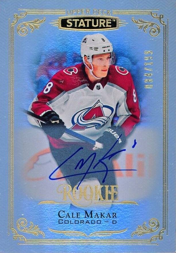 2019 Upper Deck Stature Cale Makar #124 Hockey Card