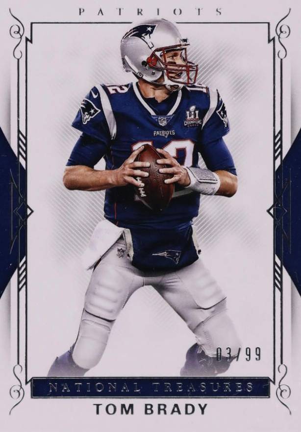 2017 Panini National Treasures Tom Brady #89 Football Card