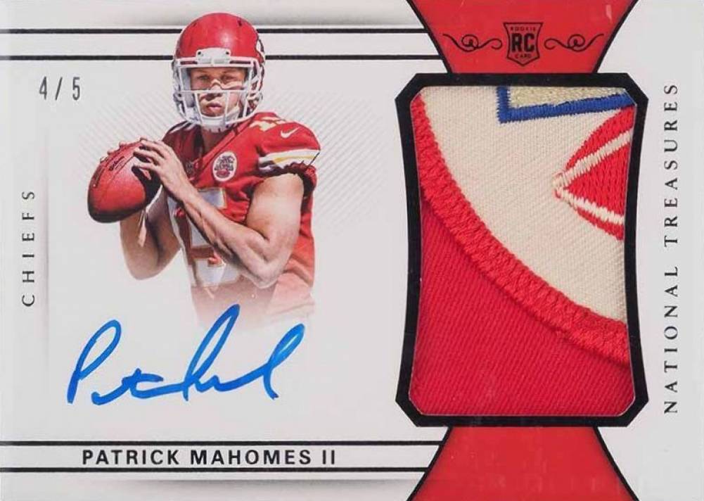 2017 Panini National Treasures Patrick Mahomes II #161 Football Card