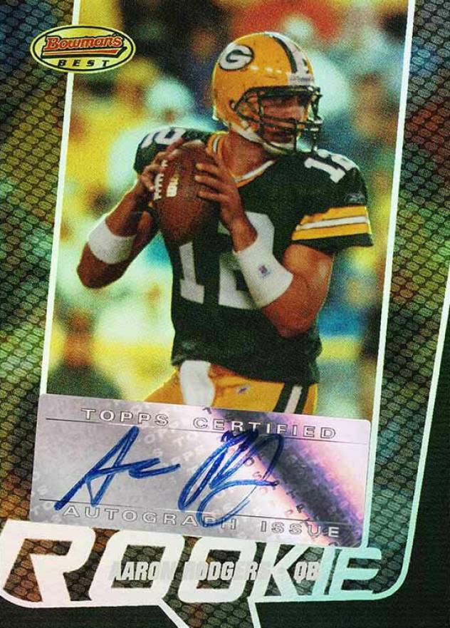 2005 Bowman's Best  Aaron Rodgers #129 Football Card