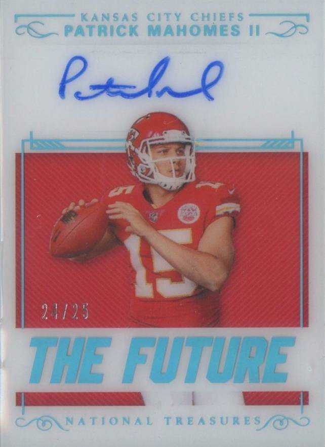 2017 Panini National Treasures the Future Signatures Patrick Mahomes II #F2PM Football Card