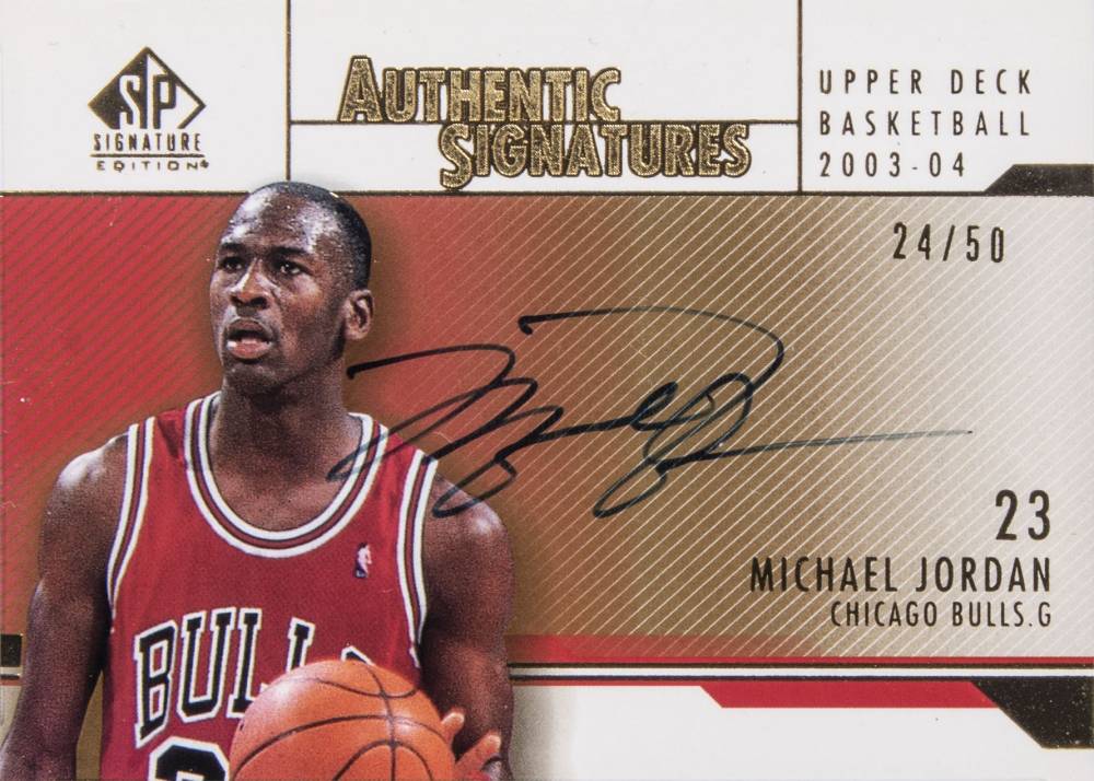 2003 SP Signature Authentic Signature Michael Jordan #AS-MJ Basketball Card