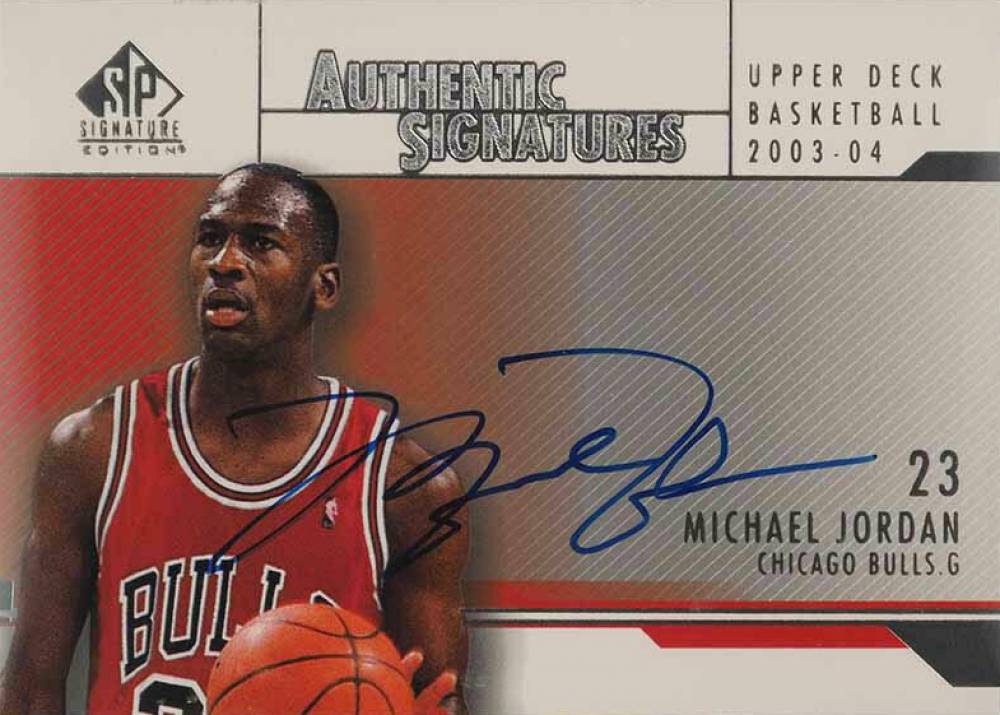 2003 SP Signature Authentic Signature Michael Jordan #AS-MJ Basketball Card