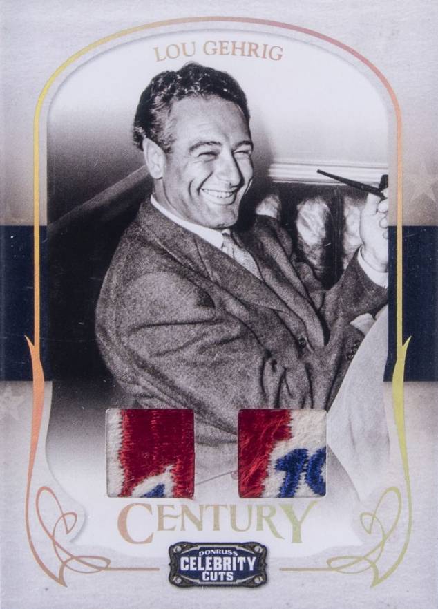 2008 Donruss Americana Celebrity Cuts Lou Gehrig #53 Non-Sports Card