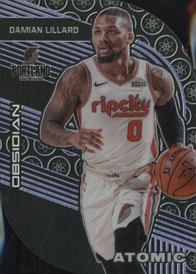 2019 Panini Obsidian Atomic  Damian Lillard #3 Basketball Card