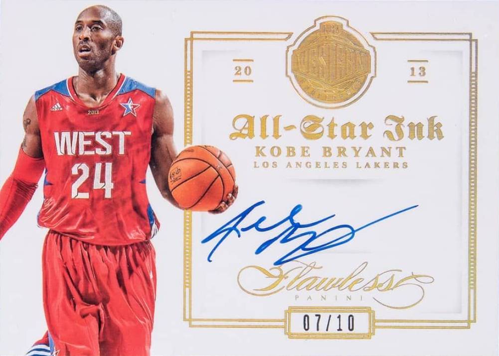 2012 Panini Flawless All-Star Ink Kobe Bryant #7 Basketball Card