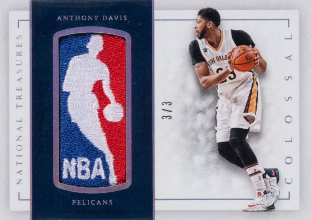 2016 Panini National Treasures Colossal Logoman Anthony Davis #49 Basketball Card