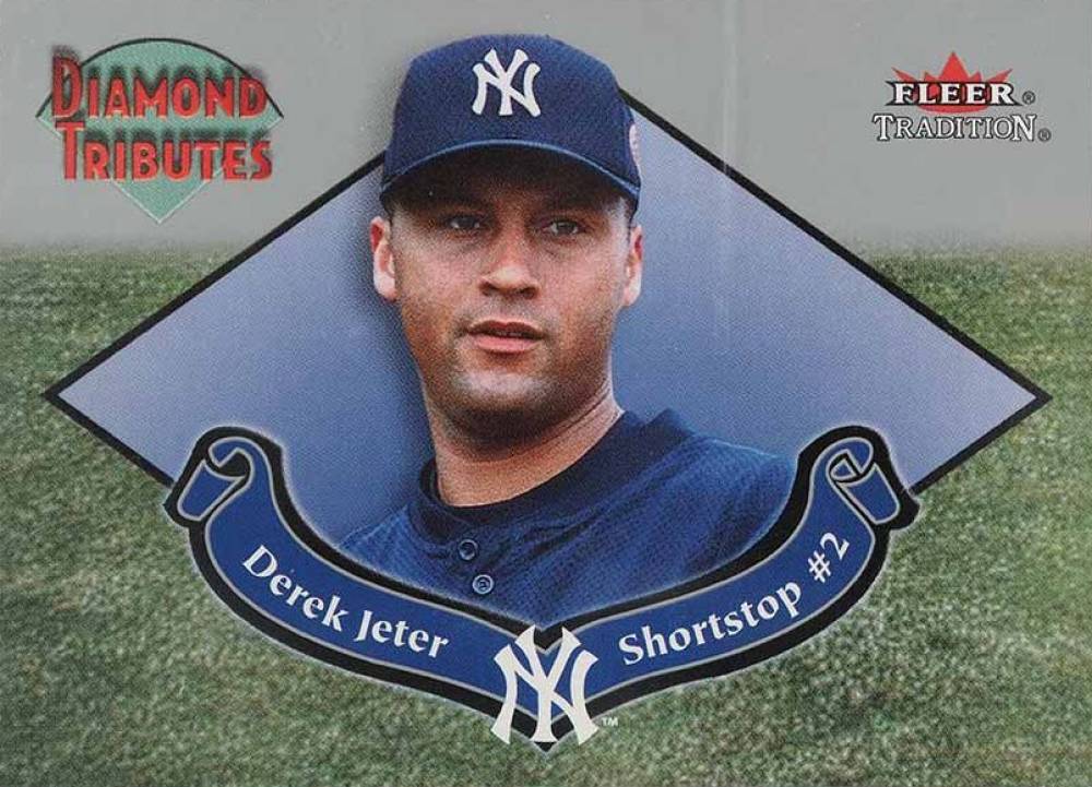 2002 Fleer Tradition Diamond Tributes Derek Jeter #3 Baseball Card