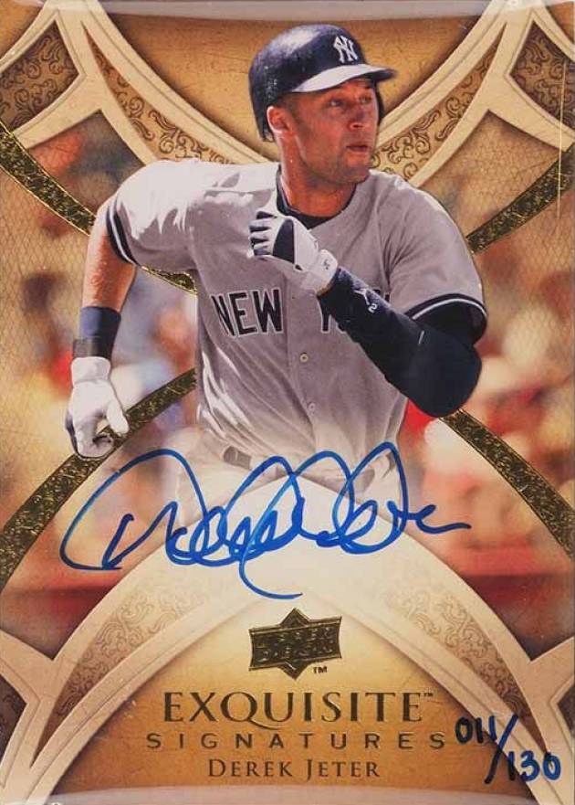 2010 Upper Deck Exquisite Collection Diamond Club Signatures Derek Jeter #DC-DJ Baseball Card