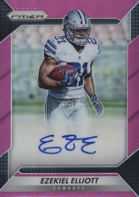 2016 Panini Prizm Rookie Autograph Prizm Ezekiel Elliott #RAEZE Football Card