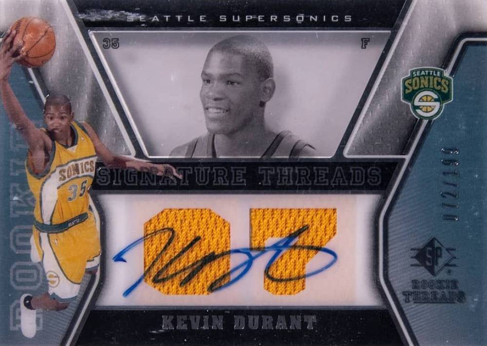 2007 SP Rookie Threads  Kevin Durant #49 Basketball Card