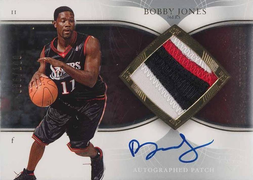 2006 Upper Deck Exquisite Collection Autographs Patches  Bobby Jones #AP-BJ Basketball Card