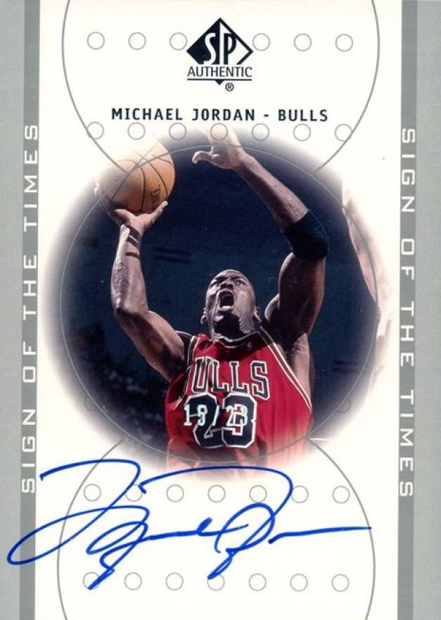 2000 SP Authentic Sign of the Times Michael Jordan #MJ Basketball Card