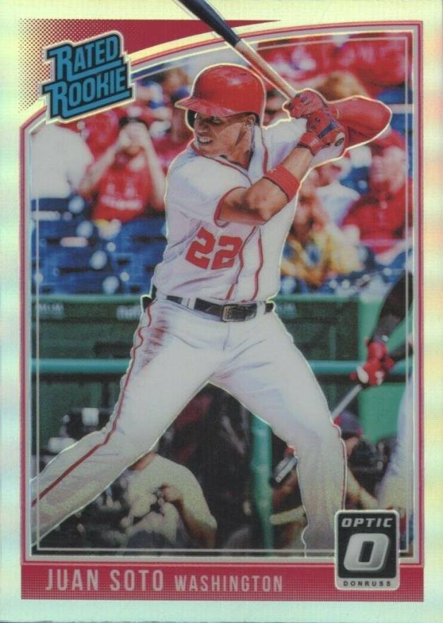 2018 Panini Chronicles Donruss Optic Rated Rookies Juan Soto #181 Baseball Card