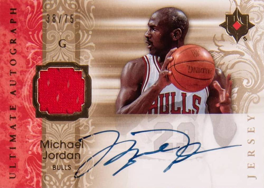 2006 Upper Deck Ultimate Collection Autographs Jerseys Michael Jordan #AU-MJ Basketball Card