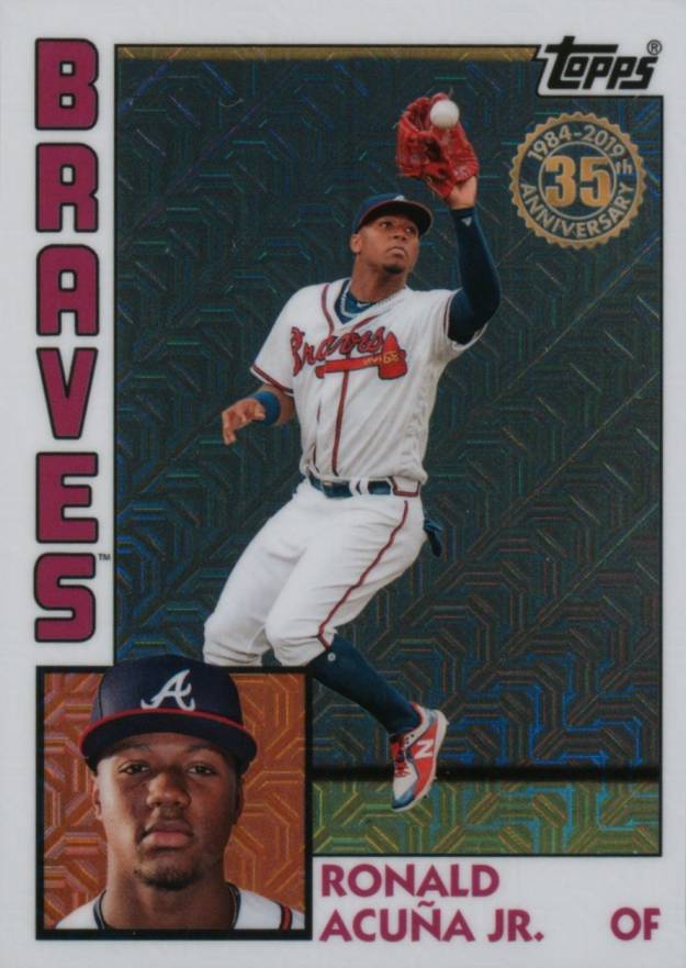 2019 Topps Silver Pack 1984 Chrome Promo  Ronald Acuna Jr. #3 Baseball Card