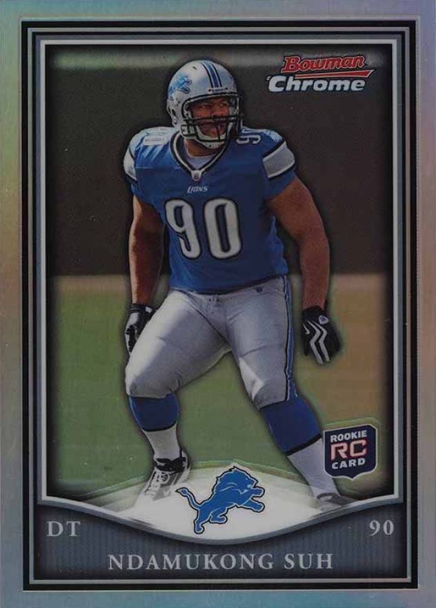 2010 Bowman Chrome Rookie Preview Ndamukong Suh #BCR11 Football Card