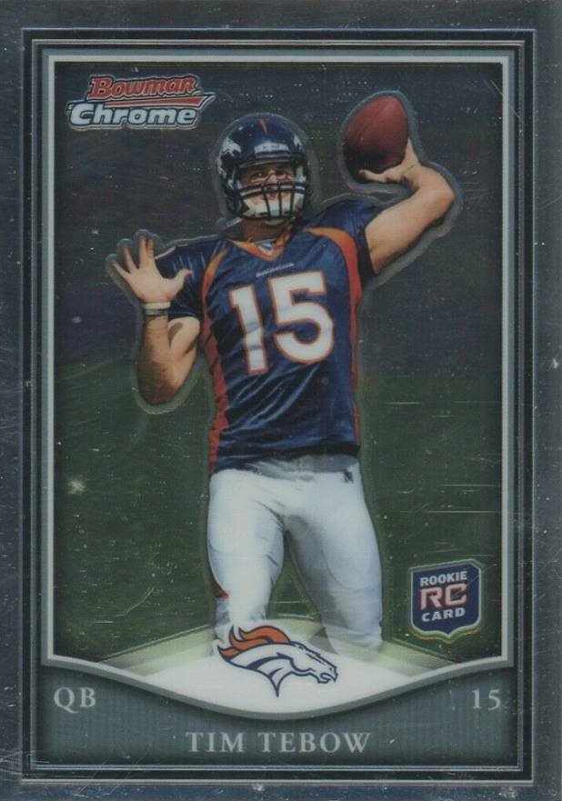 2010 Bowman Chrome Rookie Preview Tim Tebow #BCR1 Football Card