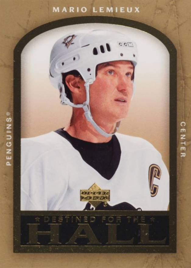 2005 Upper Deck Destined for the Hall Mario Lemieux #DH6 Hockey Card