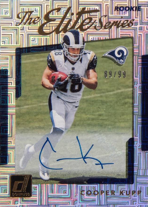 2017 Panini Donruss the Elite Series Autograph Cooper Kupp #18 Football Card