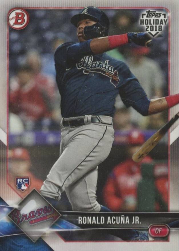 2018 Topps Holiday Bowman  Ronald Acuna Jr. #TH-RAJ Baseball Card