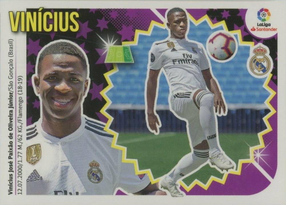 2018 Panini Colecciones Este La Liga Vinicius Junior #15 Soccer Card