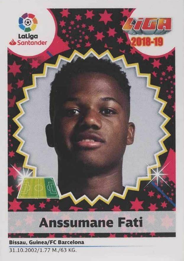 2018 Panini Colecciones Este La Liga Ansu Fati # Soccer Card