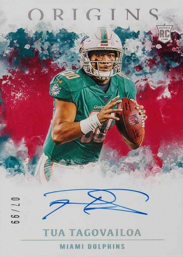 2020 Panini Origins Rookie Autographs Tua Tagovailoa #RATT Football Card