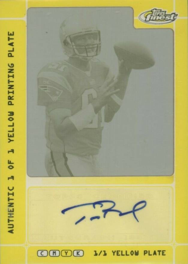 2007 Finest Moments Autographs Tom Brady #FMATB Football Card