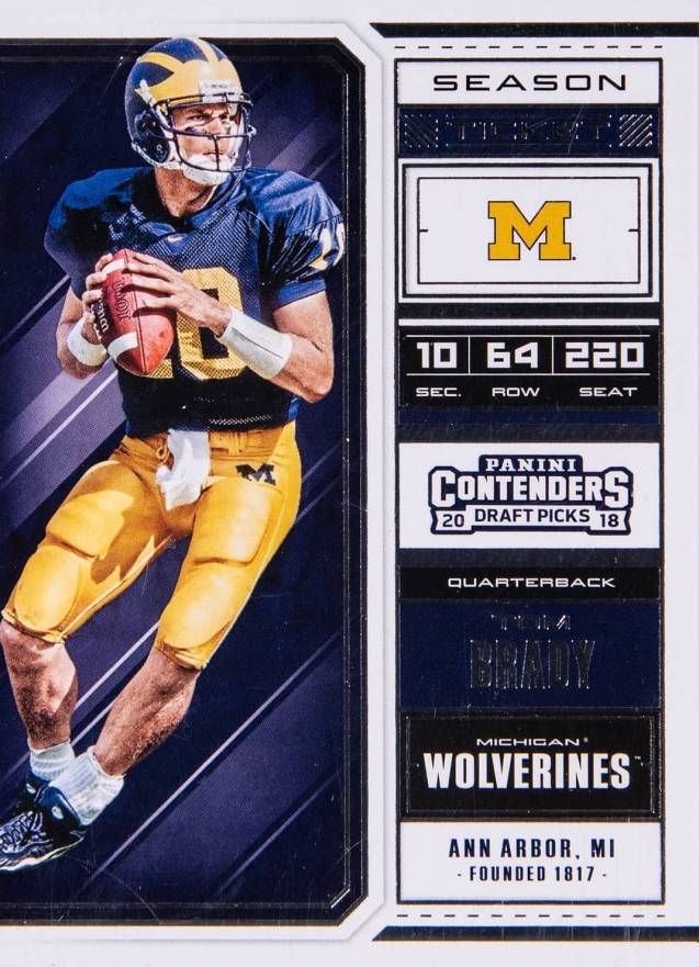 2018 Panini Contenders Draft Picks Tom Brady #94 Football Card