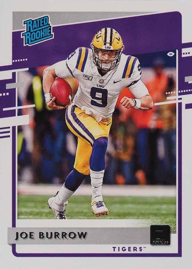 2020 Panini Chronicles Draft Picks Donruss Rated Rookies Joe Burrow #1 Football Card