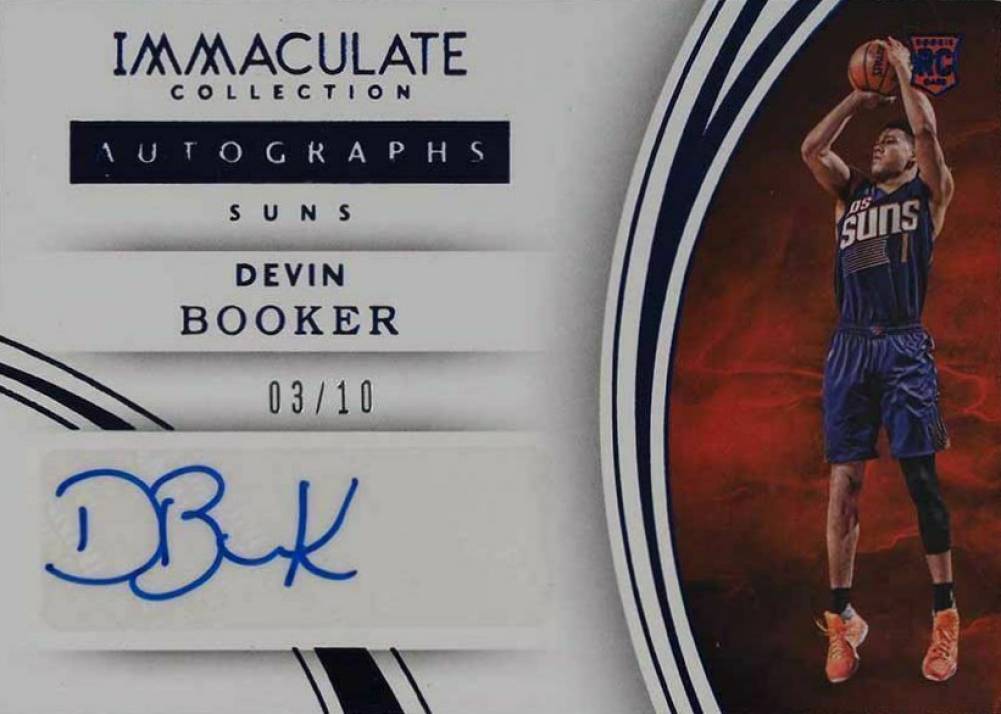 2015 Panini Immaculate Collection Autographs Devin Booker #30 Basketball Card