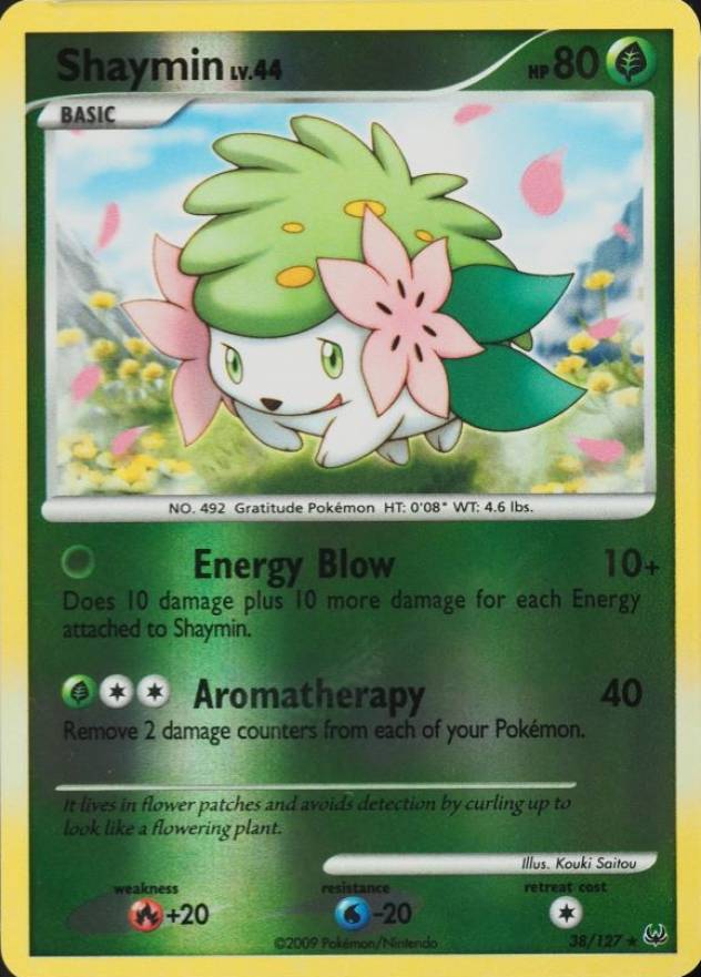 2009 Pokemon Platinum Shaymin-Reverse Foil #38 TCG Card