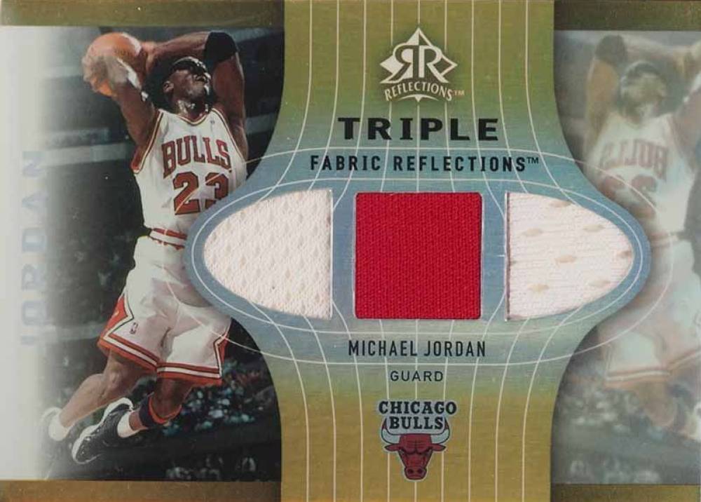 2006 Upper Deck Reflections Triple Fabric Michael Jordan #TFRMJ Basketball Card
