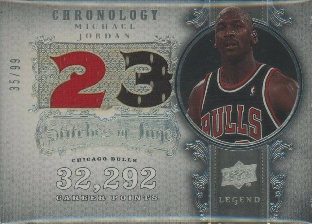 2007 Upper Deck Chronology Stitches in Time Michael Jordan #JO Basketball Card