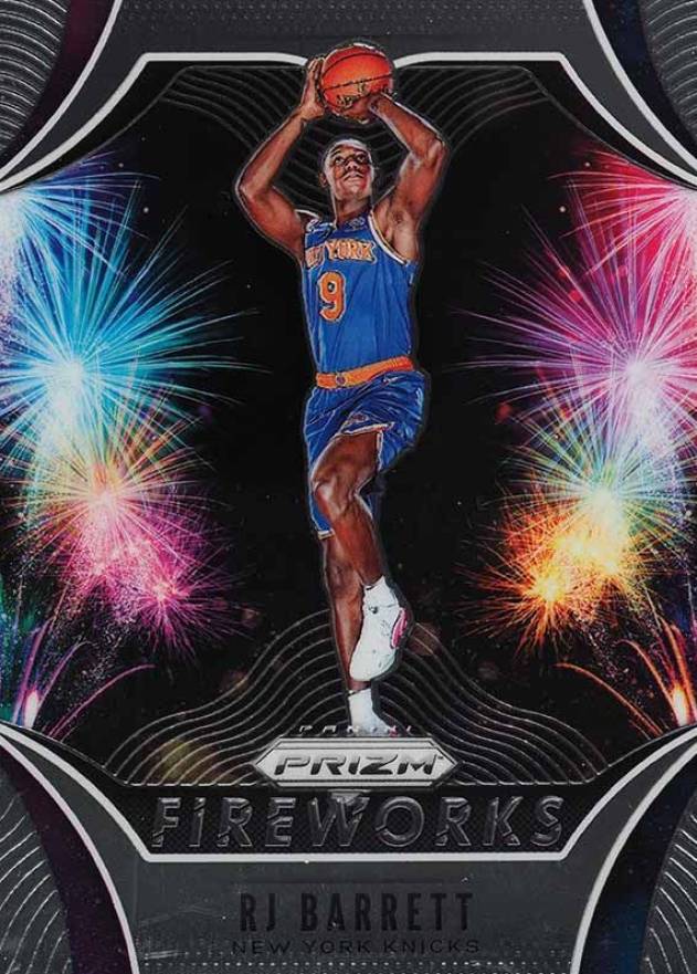 2019 Panini Prizm Fireworks RJ Barrett #27 Basketball Card